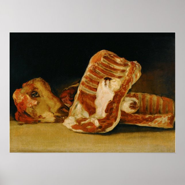 Poster Goya - La Vie Toujours Avec La Tête De Ram 1810 (Devant)