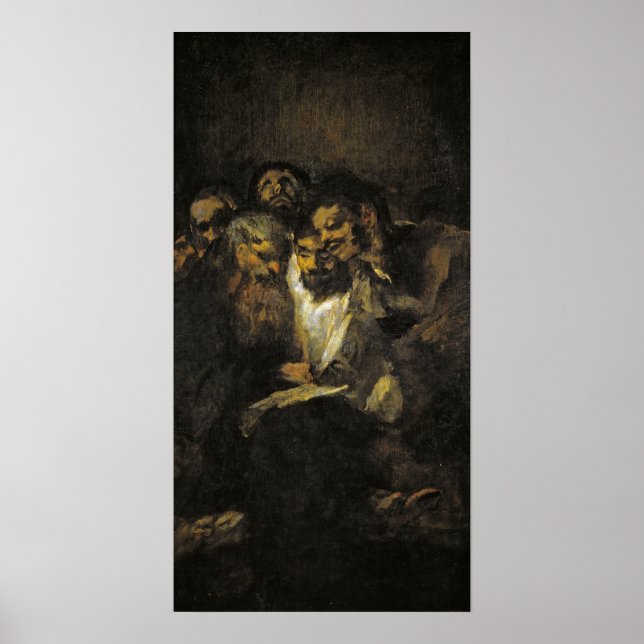 Poster Goya - Lecture Ou Politique 1821 (Devant)
