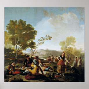 Poster Goya - Pique-Nique Sur Les Banques De Manzanares 1