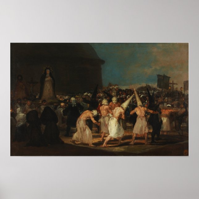 Poster Goya - Procession Des Flagellants (Passages) 1812 (Devant)