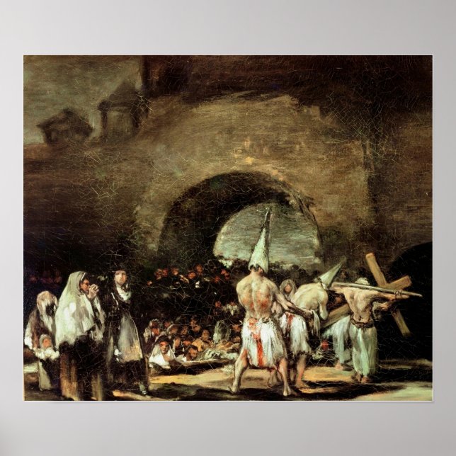 Poster Goya - Procession Des Flagellants (Passages) 1813 (Devant)