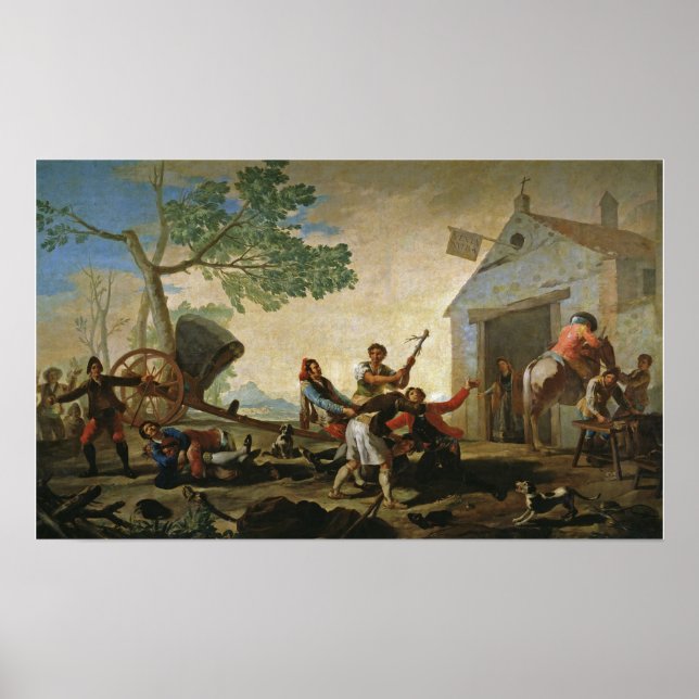Poster Goya - Quarrel À La Taverne Venta Nueva 1777 (Devant)