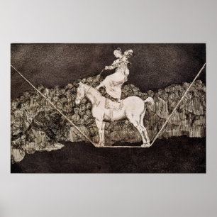 Poster Goya - Reine de cirque Absurdité opportune 1823