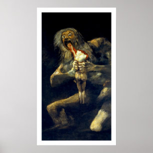 Poster Goya : Saturne dévorant son fils