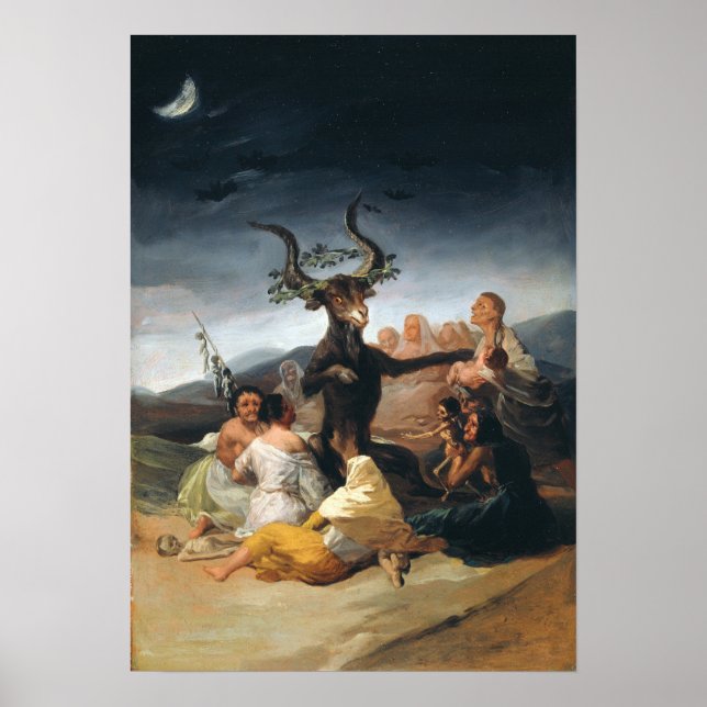 Poster Goya - Shabbat Of Witches 1797 (Devant)