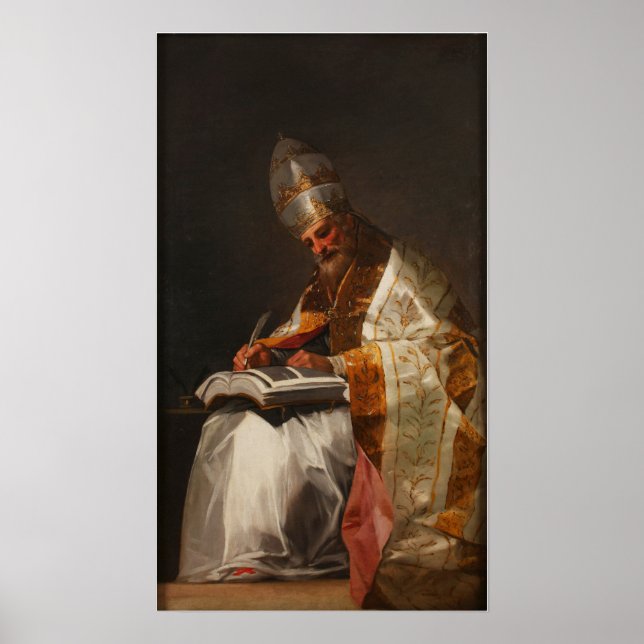 Poster Goya - St. Gregory Great 1797 (Devant)