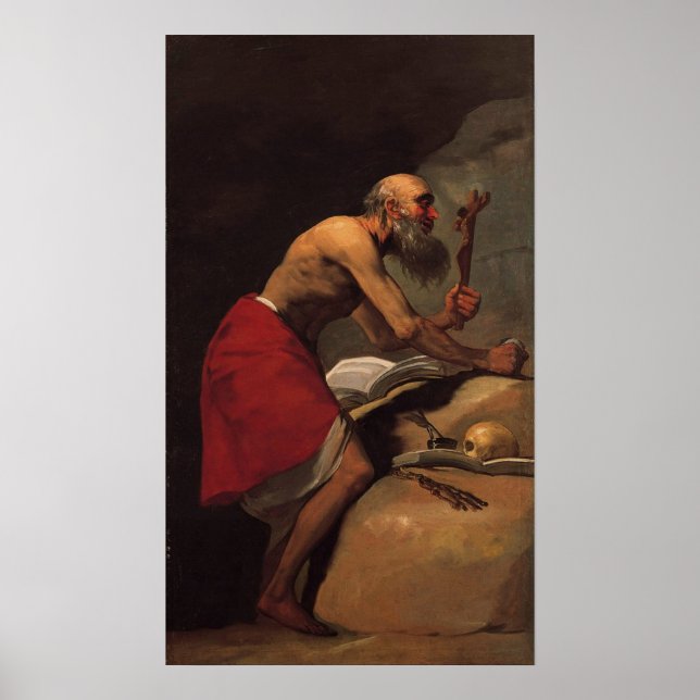 Poster Goya - St. Jérôme 1798 (Devant)