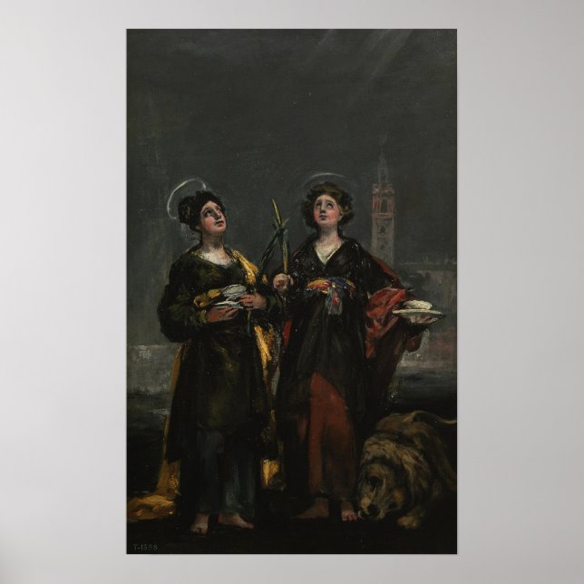 Poster Goya - Sv. Husta et St. Rufina 1817 (Devant)