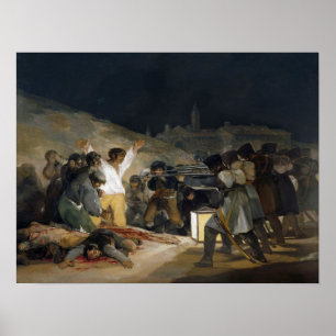 Poster Goya - Trois Mai (Exécution des défenseurs de Mad