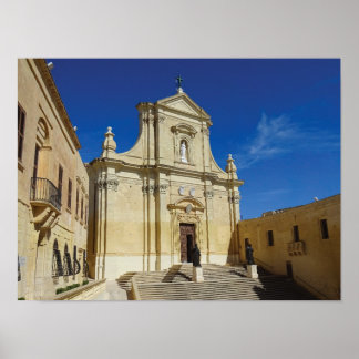 Poster Gozo Cathedral Of The Assumption Of Mary Malta