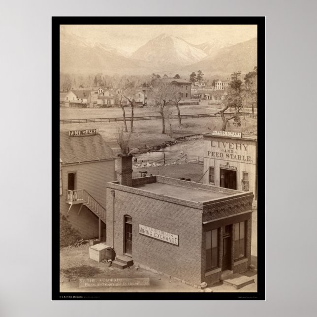 Poster Grabill Mining Exchange & Photography CO 1888 (Devant)