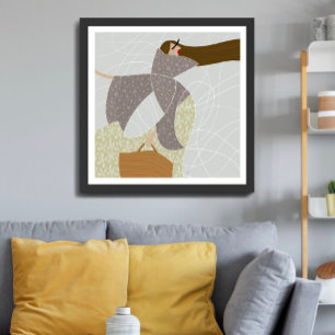 Poster Grâce dans les courants chaotiques de l'art de la