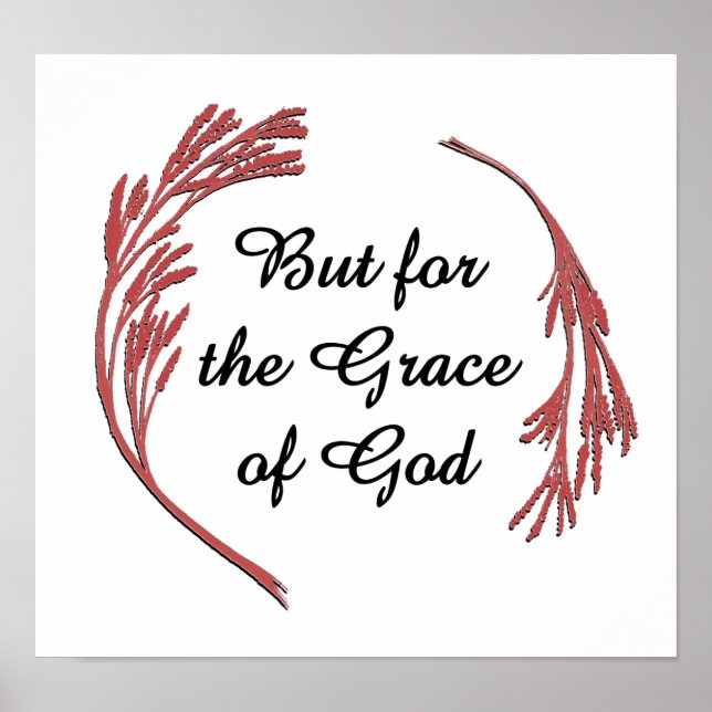 Poster Grace De Dieu Récupération Slogan Inspirationnel D (Devant)
