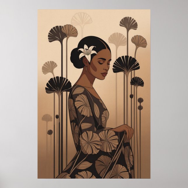 Poster "Grâce en fleurs (Devant)