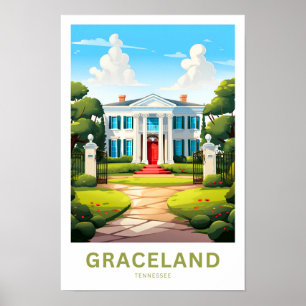 Poster Graceland Tennessee Islands Travel Print