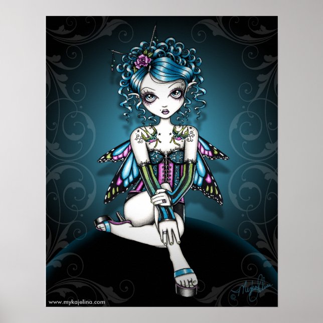 Poster "Gracie" Couture gothique Avalée Tatouage Fée (Devant)