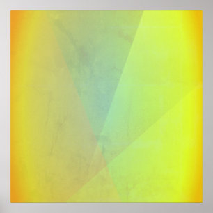 Poster Gradation géométrique jaune moderne