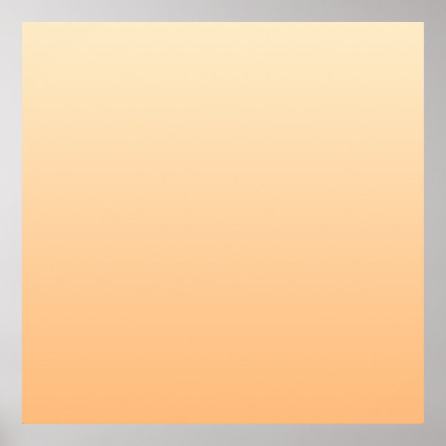 Poster Gradient de couleur jaune clair et orange (Devant)