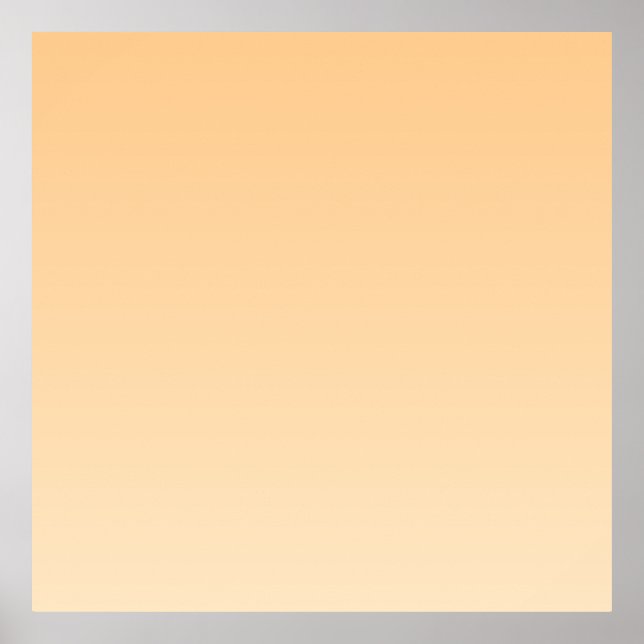 Poster Gradient jaune clair et orange (Devant)