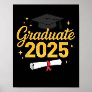 Poster Graduate 2025 Pour Cl De 2025 Graduation Correspon