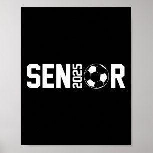 Poster Graduate Cl De 2025 Joueur De Soccer Senior Gradua