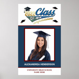 Poster Graduate Graduation Class Photo Félicitations