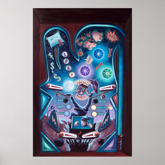 Poster Graduate Pinball (Devant)