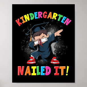 Poster Graduation 2025 Garçons Enfants Dabbing Gra