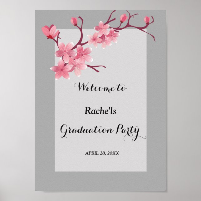 Poster Graduation Cherry Blossom (Devant)