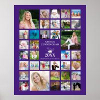 Graduation moderne violet 35 Photo Collage