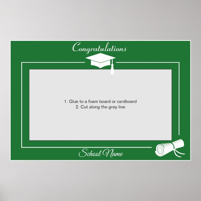 Poster Graduation Party Prop Photo Booth Frame (Devant)