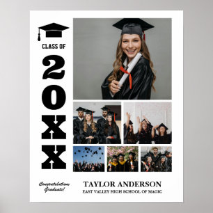 Poster Graduation Photo Classe supérieure Collage d'image