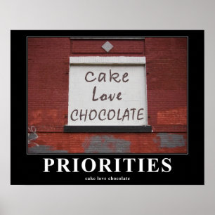 Poster Graffiti 16x20 de motivation de chocolat d'amour