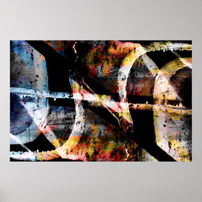 Poster graffiti Abstrait (Devant)
