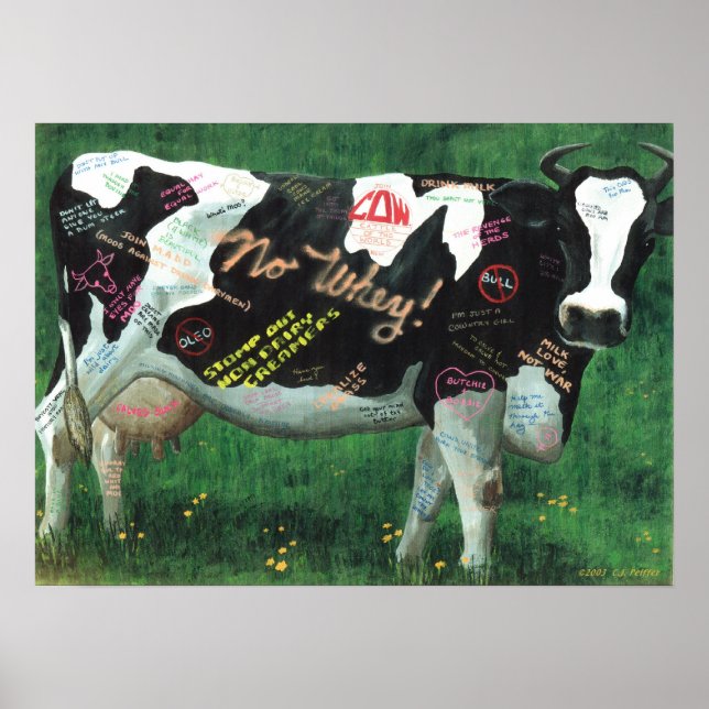 Poster Graffiti 'AmeriCOW' (Devant)