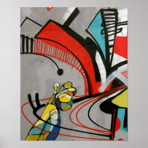 Poster Graffiti - ATTENDEZ !