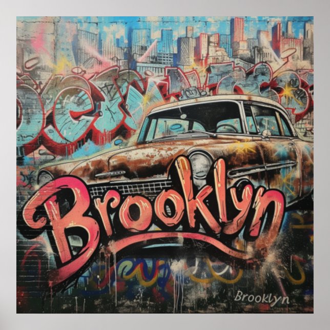 Poster Graffiti Brooklyn (Devant)