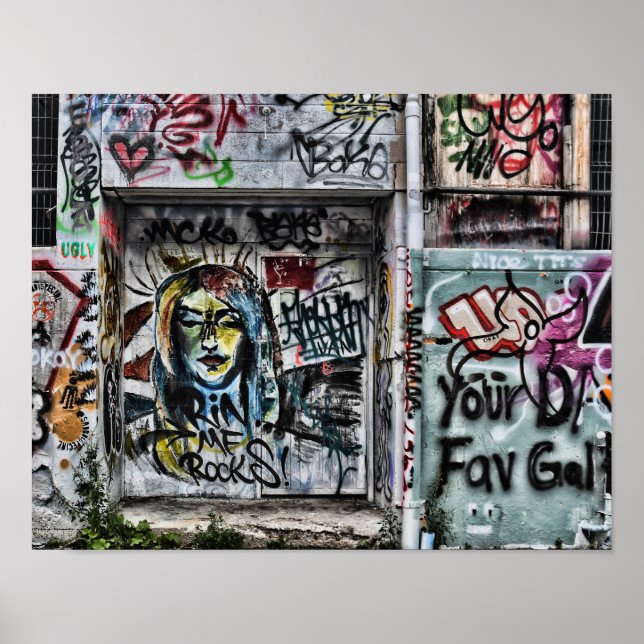 Poster Graffiti Cool Moderne Urbain Art de rue (Devant)