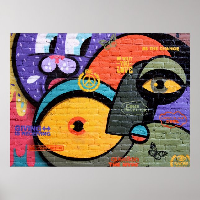 Poster Graffiti d'Amsterdam (Devant)