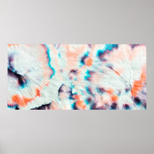Poster Graffiti d'Art sale d'automne. Tie Dye Shibori. Bo