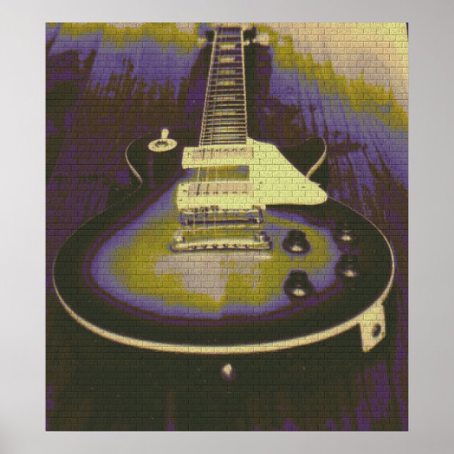 Poster Graffiti de guitare (Devant)