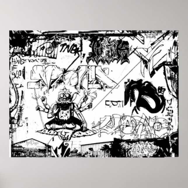 Poster Graffiti Delft (Devant)