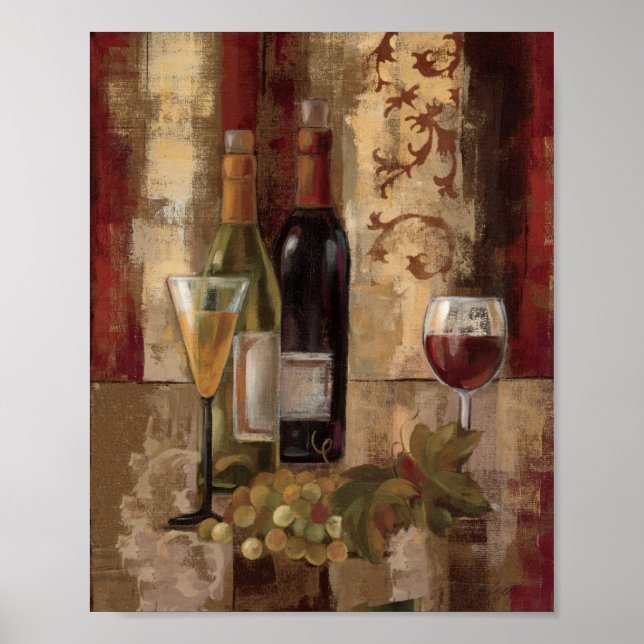 Poster Graffiti et vin (Devant)