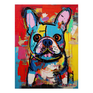 Poster Graffiti français Bulldog 03 - Leonardo Abbacchi