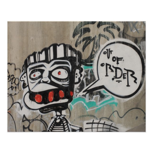 Poster Graffiti hors de l'ordre (Devant)