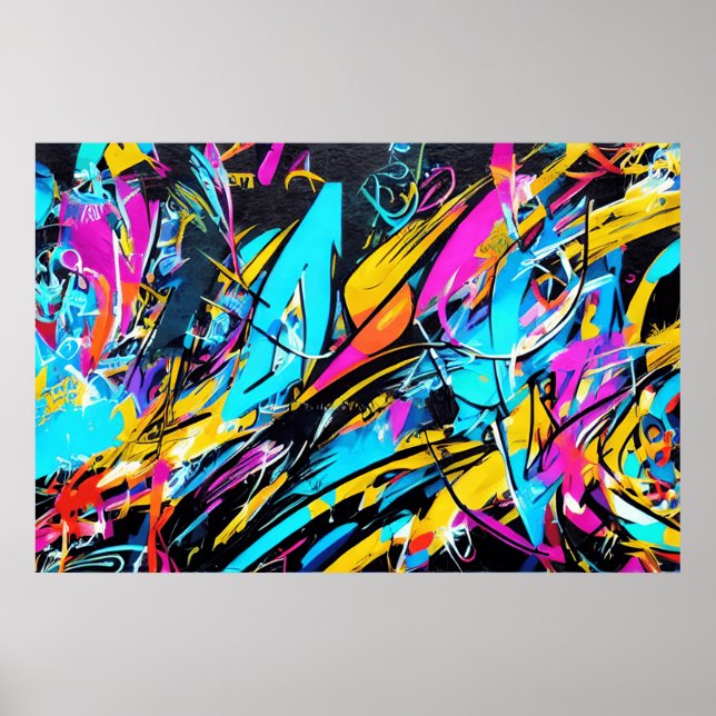 Poster Graffiti Love - Art urbain original (Devant)