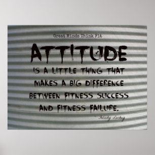 Poster Graffiti noir sur l'affiche de fitness en fer ondu