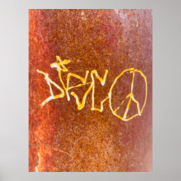 Poster Graffiti Paix