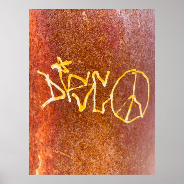 Poster Graffiti Paix (Devant)