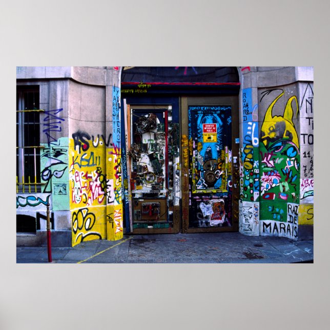 Poster Graffiti, Paris (Devant)